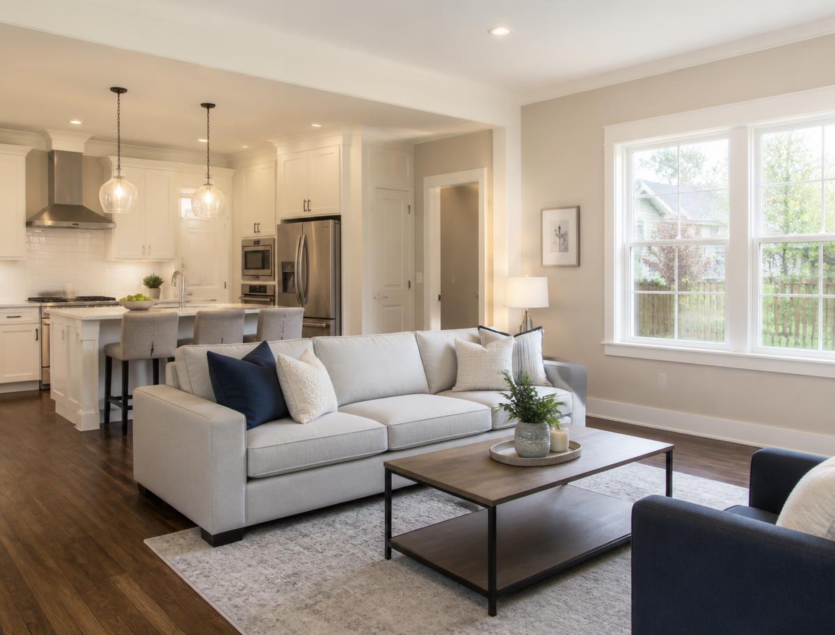 Bright, clean, and presentable residential interior ready for occupancy, showing, or handoff